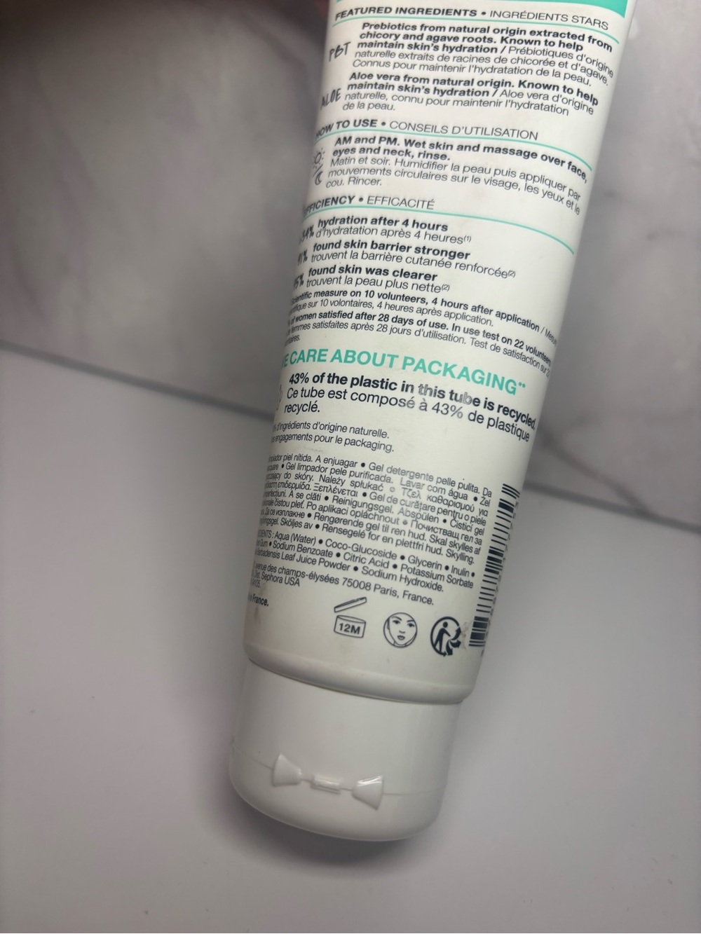 New/Sealed SEPHORA COLLECTION PBT Prebiotics Clean Skin Gel Cleanser+Tone 125 mL - Picture 7 of 7
